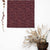 Leafy Silhouette Floral Maroon Satin Roman Blind (DS470C)