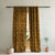 Leafy Silhouette Floral Mud Brown Heavy Satin Room Darkening Curtains Set Of 2 - (DS470D)