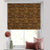 Leafy Silhouette Floral Mud Brown Satin Roman Blind (DS470D)
