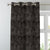 Leaf Tracery Floral Charcoal Grey Heavy Satin Blackout Curtains Set Of 2 - (DS471B)