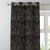 Leaf Tracery Floral Charcoal Grey Heavy Satin Blackout Curtains Set Of 1pc - (DS471B)