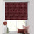 Leaf Tracery Floral Maroon Satin Roman Blind (DS471C)