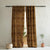 Leaf Tracery Floral Mud Brown Heavy Satin Room Darkening Curtains Set Of 2 - (DS471D)