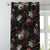 Dark Romance Floral Deep Purple Heavy Satin Blackout curtains Set Of 2 - (DS473C)