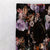 Noir Blossom Floral Dusty Purple Heavy Satin Room Darkening Curtains Set Of 2 - (DS474B)