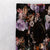 Noir Blossom Floral Dusty Purple Heavy Satin Room Darkening Curtains Set Of 1pc - (DS474B)