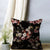 Noir Blossom Floral Pink Cushion Covers  - (DS474C)