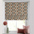 Evergreen Delight Floral Wood Brown Satin Roman Blind (DS480A)