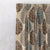 Evergreen Delight Floral Wood Brown Heavy Satin Room Darkening Curtains Set Of 2 - (DS480A)