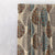 Evergreen Delight Floral Wood Brown Heavy Satin Room Darkening Curtains Set Of 1pc - (DS480A)