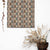 Evergreen Delight Floral Wood Brown Satin Roman Blind (DS480A)