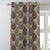 Evergreen Delight Floral Wood Brown Heavy Satin Blackout curtains Set Of 2 - (DS480A)