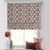Evergreen Delight Floral Wine Red Satin Roman Blind (DS480B)