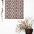 Evergreen Delight Floral Wine Red Satin Roman Blind (DS480B)
