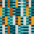 Rectangular Symmetry Upholstery Fabric Swatch Tame-Teal -(DS482A)