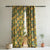 Urban Blooms Floral Sea Green Heavy Satin Room Darkening Curtains Set Of 2 - (DS485A)