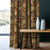 Urban Blooms Floral Cocoa Brown Heavy Satin Blackout curtains Set Of 2 - (DS485C)