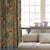 Urban Jungle Floral Slate Grey Heavy Satin Blackout curtains Set Of 2 - (DS488A)