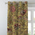 Urban Jungle Floral Mustard Yellow Heavy Satin Blackout curtains Set Of 2 - (DS488D)