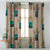 Elegent Indie Print Matt Finish Room Darkening Curtain Set of 2 MTDS489D