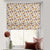 Leafy Haven Floral Yellow Satin Roman Blind (DS48F)
