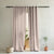 Colorful Knots Indie Rose Beige Heavy Satin Room Darkening Curtains Set Of 2 - (DS491D)