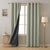 Colorful Knots Indie Pastel Green Heavy Satin Blackout curtains Set Of 2 - (DS491F)
