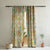 Mughal Garden Indie Sand Yellow Heavy Satin Blackout curtains Set Of 2 - (DS492C)