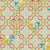 Mughal Garden Indie Sand Yellow Heavy Satin Room Darkening Curtains Set Of 2 - (DS492C)