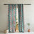 Avian Lotus Indie Turquoise Heavy Satin Room Darkening Curtains Set Of 2 - (DS493A)