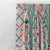 Avian Lotus Indie Turquoise Heavy Satin Room Darkening Curtains Set Of 2 - (DS493A)
