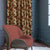 Botanic Blooms Floral Maroon Heavy Satin Blackout curtains Set Of 2 - (DS494B)