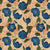 Botanic Blooms Floral Oxford Blue Heavy Satin Room Darkening Curtains Set Of 2 - (DS494C)