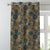 Garden Serenade Floral Pecan Brown Heavy Satin Room Darkening Curtains Set Of 1pc - (DS495B)