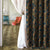 Garden Serenade Floral Pecan Brown Heavy Satin Room Darkening Curtains Set Of 1pc - (DS495B)