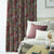 Garden Serenade Floral French Grey Heavy Satin Blackout curtains Set Of 2 - (DS495C)