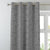 Nouveau Petal Floral French Grey Heavy Satin Blackout Curtains Set Of 1pc - (DS496F)