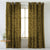 Elegent Geometric Print Matt Finish Room Darkening Curtain Set of 2 MTDS497C