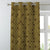 Elegent Geometric Print Matt Finish Room Darkening Curtain Set of 2 MTDS497C
