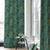 Floral Poetry Floral Turquoise Heavy Satin Room Darkening Curtains Set Of 2 - (DS498C)