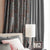 Floral Poetry Floral French Grey Heavy Satin Room Darkening Curtains Set Of 2 - (DS498D)