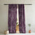Fluttering Beauty Geometric Wine Red Heavy Satin Room Darkening Curtains Set Of 2 - (DS500A)