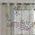 Elegant Coral Print Sheer Semi Transparent Curtain - Set Of 1pc -DS500B