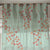 Elegant Floral Print Sheer Semi Transparent Curtain - Set of 2 -DS500C1