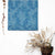 Fluttering Beauty Geometric Pacific Blue Satin Roman Blind (DS500D)