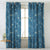 Elegent Floral Print Matt Finish Room Darkening Curtain Set of 2 MTDS501D