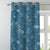 Elegent Floral Print Matt Finish Room Darkening Curtain Set of 2 MTDS501D