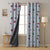 Buggy Bliss Kids Sky Blue Heavy Satin Blackout Curtains Set Of 2 - (DS511A)