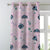 Buggy Bliss Kids Pastel Pink Heavy Satin Room Darkening Curtains Set Of 1pc - (DS511D)