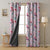 Dino Delight Kids Pastel Pink Heavy Satin Blackout curtains Set Of 2 - (DS512D)